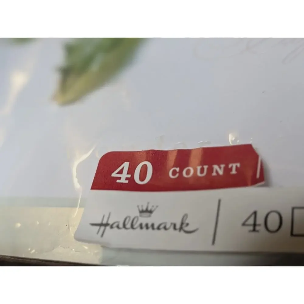 Hallmark Vintage 40 Christmas Cards Boxed Set With Envelopes Holly Mistletoe